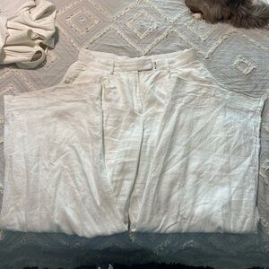 Abercrombie & Fitch Off-White Curve Love Pants